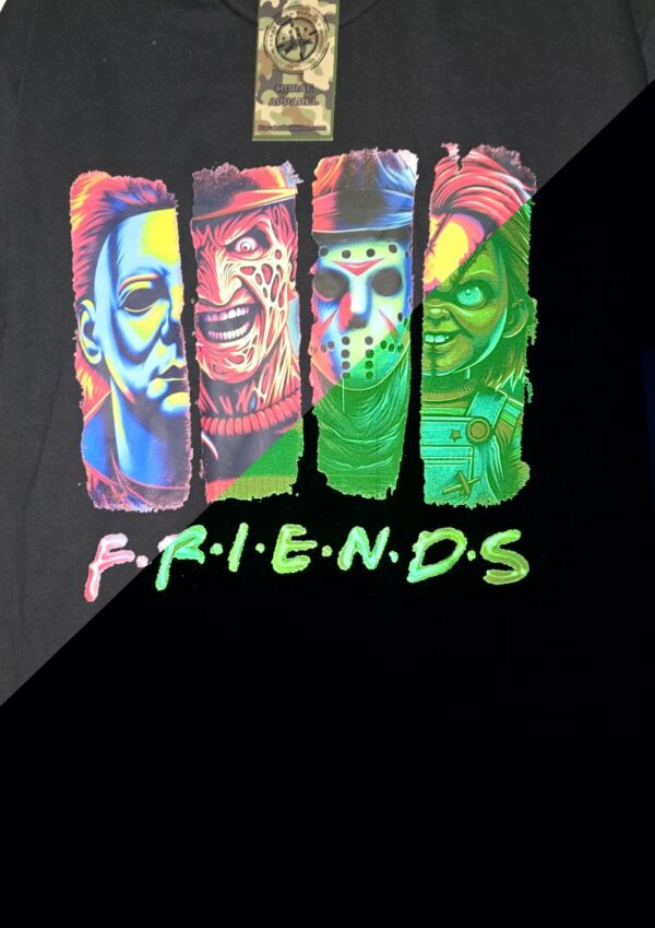 Glowing Horror Friends Tshirt