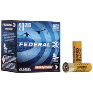 SPEED-SHOK SHOTSHELLS - 20 GA, 2 3/4", 3/4 OZ, SHOT SZ 6, 1425 FPS, 25/BX