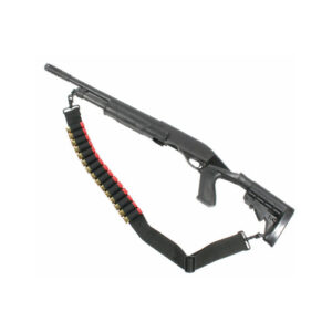 SHOTGUN SHELL SLING - BLACK, TWO-POINT, 15/RD
