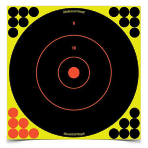 SHOOT•N•C® SELF-ADHESIVE TARGETS 12" BULL'S-EYE, 12 PACK