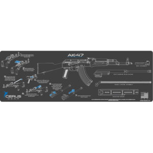 AK-47 INSTRUCTIONAL PROMAT - CHARCOAL GRAY/CERUS BLUE